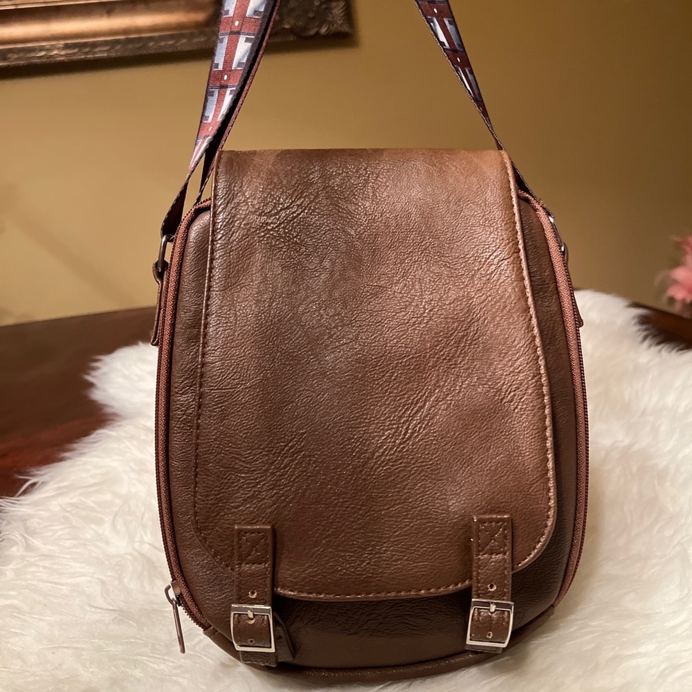 Disney unisex brown leather crossbody bag CD Holders